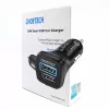 Virtalähde CHOETECH C0051 dual USB-A 36W QC3.0, musta