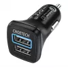Virtalähde CHOETECH C0051 dual USB-A 36W QC3.0, musta