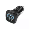 Virtalähde CHOETECH C0051 dual USB-A 36W QC3.0, musta