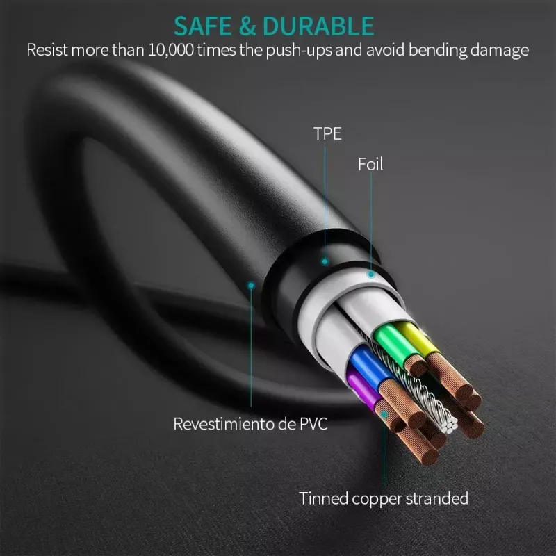 USB-kaapeli Choetech CC0002 USB 2.0 1 m USB-C musta