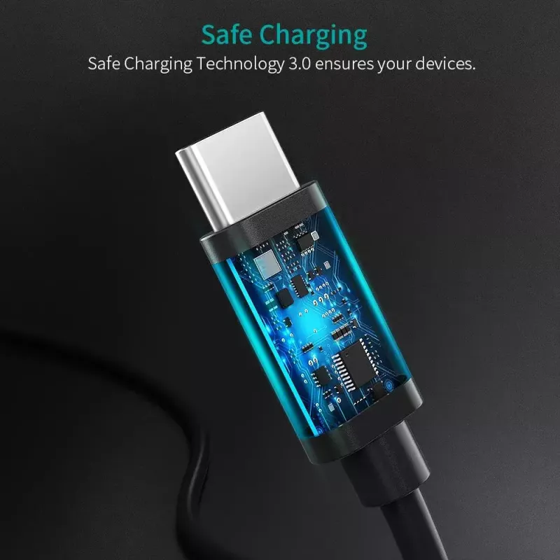 USB-kaapeli Choetech CC0002 USB 2.0 1 m USB-C musta