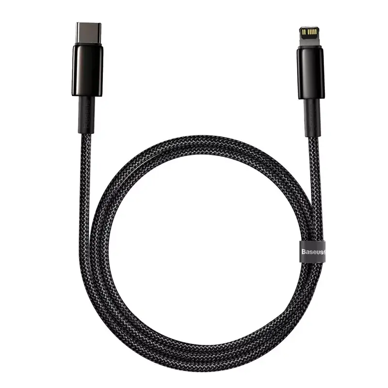 Kaapeli Baseus Tungsten Gold 1 m musta Lightning - USB C