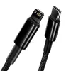 Kaapeli Baseus Tungsten Gold 1 m musta Lightning - USB C