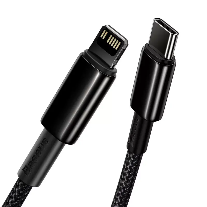 Kaapeli Baseus Tungsten Gold 1 m musta Lightning - USB C
