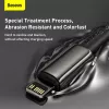 Baseus Tungsten Gold -kaapeli 2 m musta Lightning USB-C