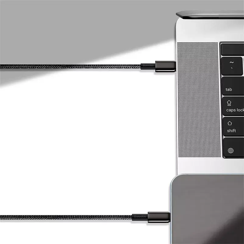 Baseus Tungsten Gold -kaapeli 2 m musta Lightning USB-C