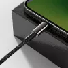 Baseus Tungsten Gold -kaapeli 2 m musta Lightning USB-C