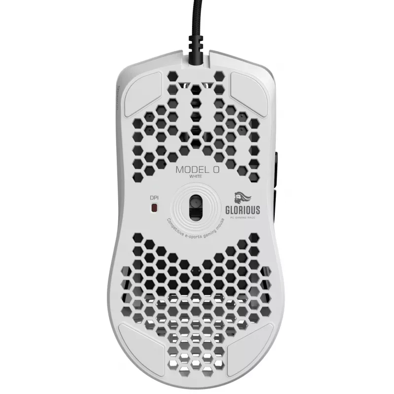 Glorious Gaming Glorious Model O -hiiri Regular (valkoinen), oikeakätinen, optinen, USB Type-A, 12000 DPI, valkoinen