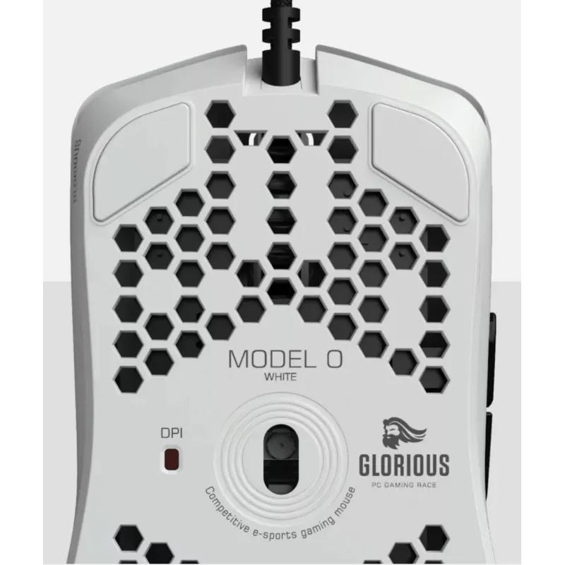 Glorious Gaming Glorious Model O -hiiri Regular (valkoinen), oikeakätinen, optinen, USB Type-A, 12000 DPI, valkoinen