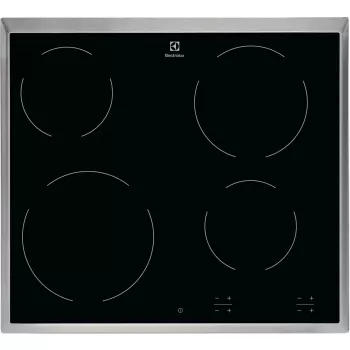 Electrolux EHF6240XXK musta kalusteisiin 57,6 cm keraaminen liesi 4 vyöhykettä