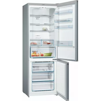 Bosch Serie 4 KGN49XLEA jää-pakastinyhdistelmä vapaasti seisova 438 L ruostumaton teräs