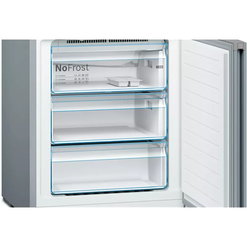 Bosch Serie 4 KGN49XLEA jää-pakastinyhdistelmä vapaasti seisova 438 L ruostumaton teräs