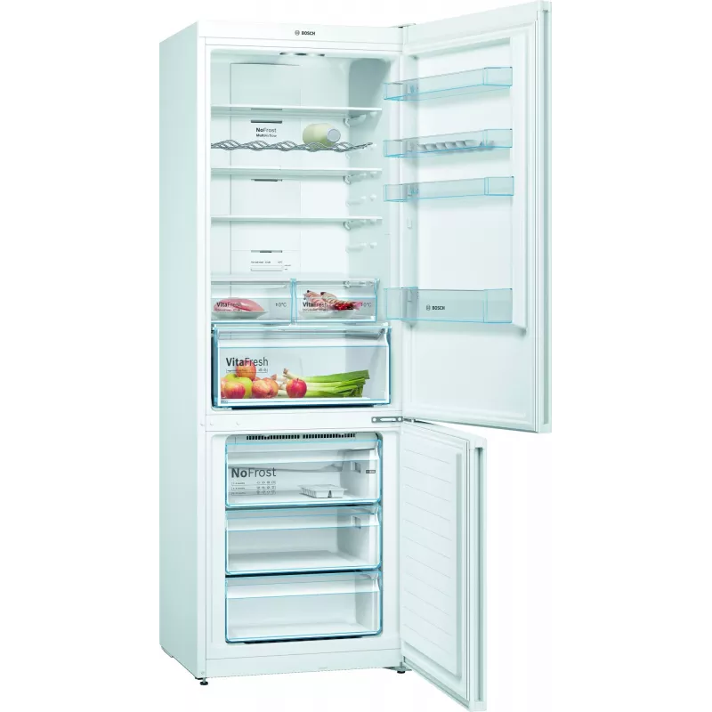 Bosch Serie 4 KGN49XWEA jää-pakastinyhdistelmä vapaasti seisova 438 L valkoinen