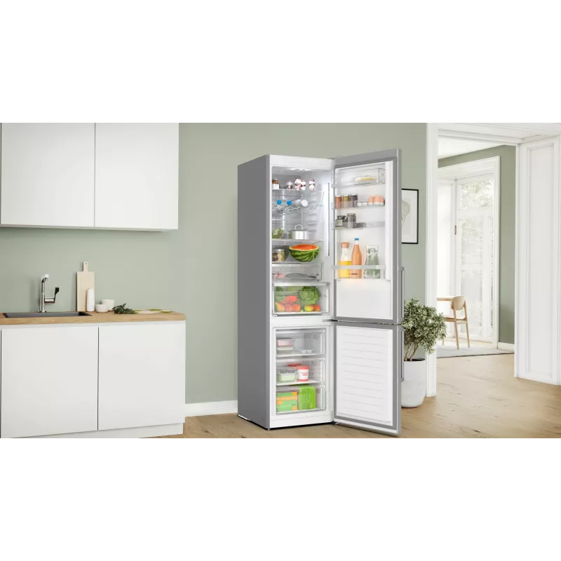 Bosch Serie 6 KGN39AIBT jää-pakastinyhdistelmä vapaasti seisova 363 L ruostumaton teräs