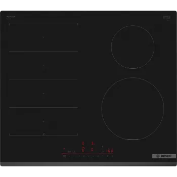 Bosch Serie 6 PIX631HC1E keittotaso musta kalusteisiin asennettava 60 cm vyöhykeinduktio keittotaso 4 vyöhykettä