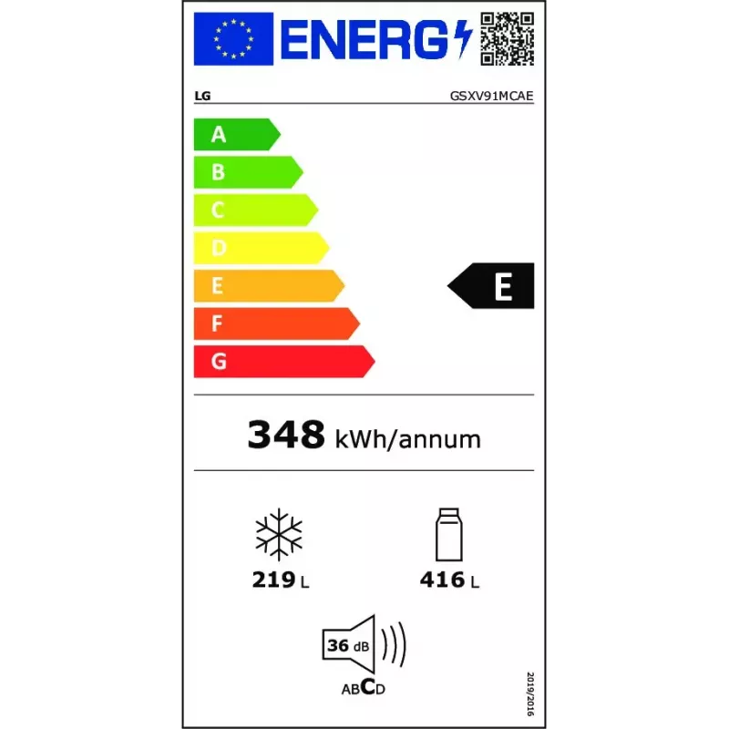 LG InstaView™ ThinQ™ GSXV91MCAE American jääkaappi-pakastin 635 L