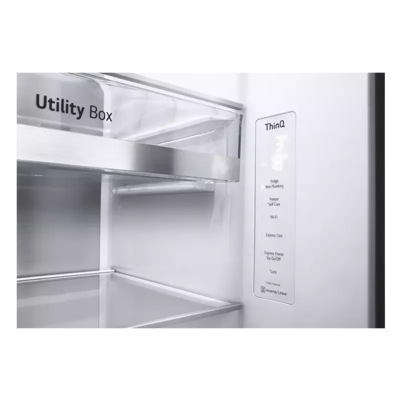 LG InstaView™ ThinQ™ GSXV91MCAE American jääkaappi-pakastin 635 L