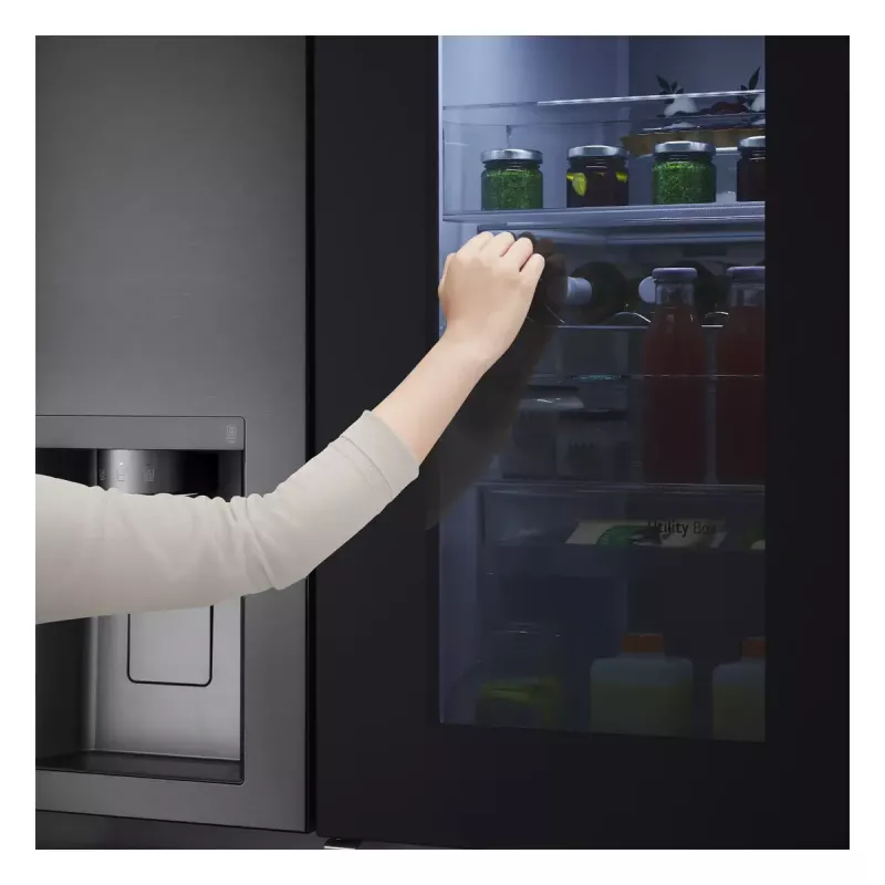 LG InstaView™ ThinQ™ GSXV91MCAE American jääkaappi-pakastin 635 L