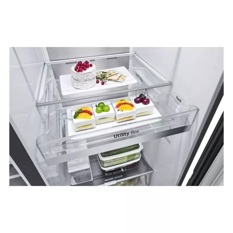 LG InstaView™ ThinQ™ GSXV91MCAE American jääkaappi-pakastin 635 L