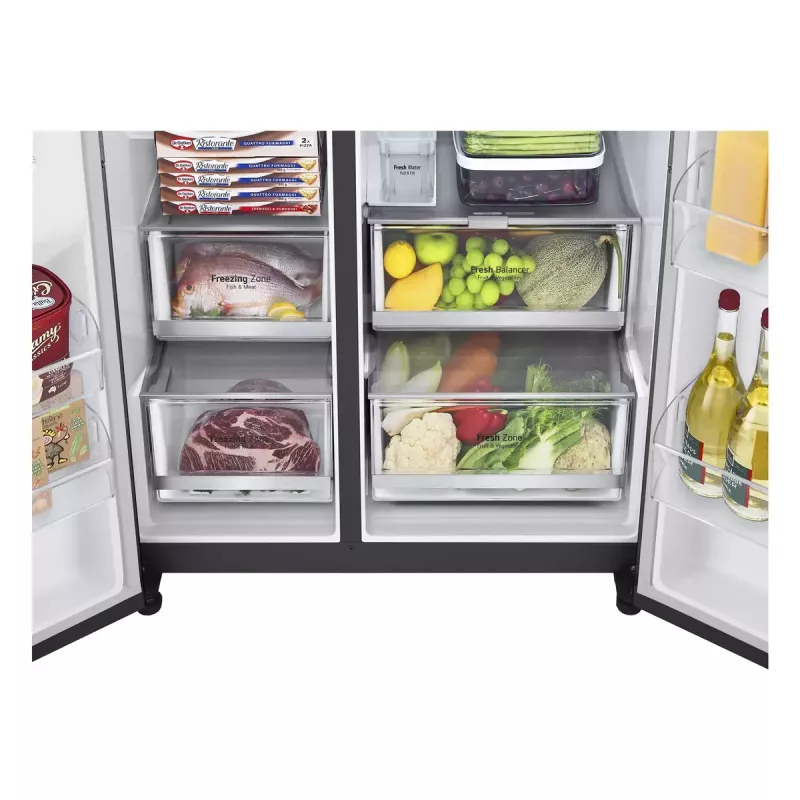 LG InstaView™ ThinQ™ GSXV91MCAE American jääkaappi-pakastin 635 L