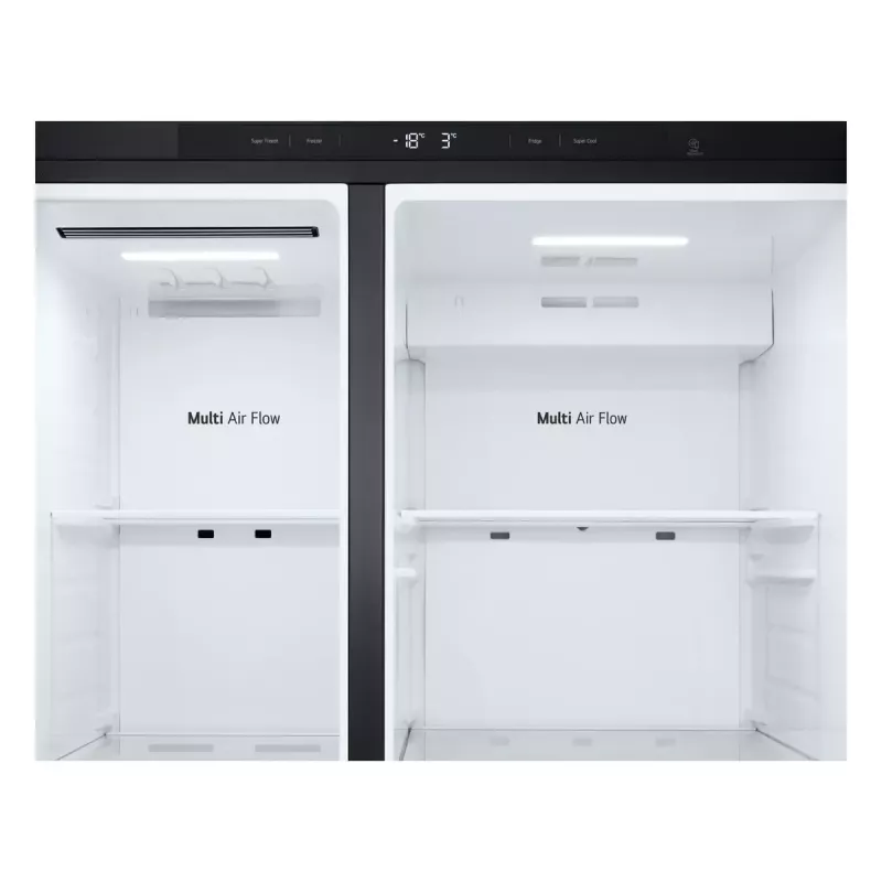 LG GSBC40EPPE side-by-side-jääkaappi vapaasti seisova 664 L E musta