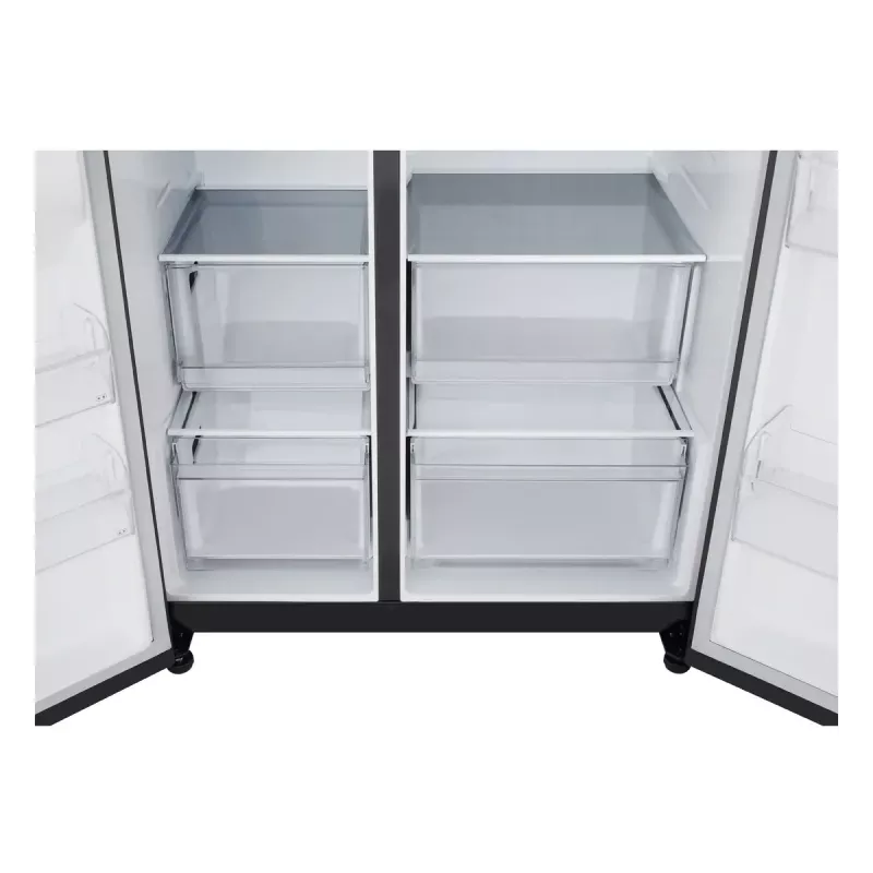 LG GSBC40EPPE side-by-side-jääkaappi vapaasti seisova 664 L E musta