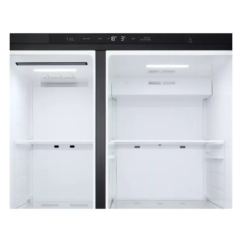 LG GSLC41EPPE side-by-side-jääkaappi vapaasti seisova 641 L musta