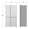 LG GSLC41EPPE side-by-side-jääkaappi vapaasti seisova 641 L musta
