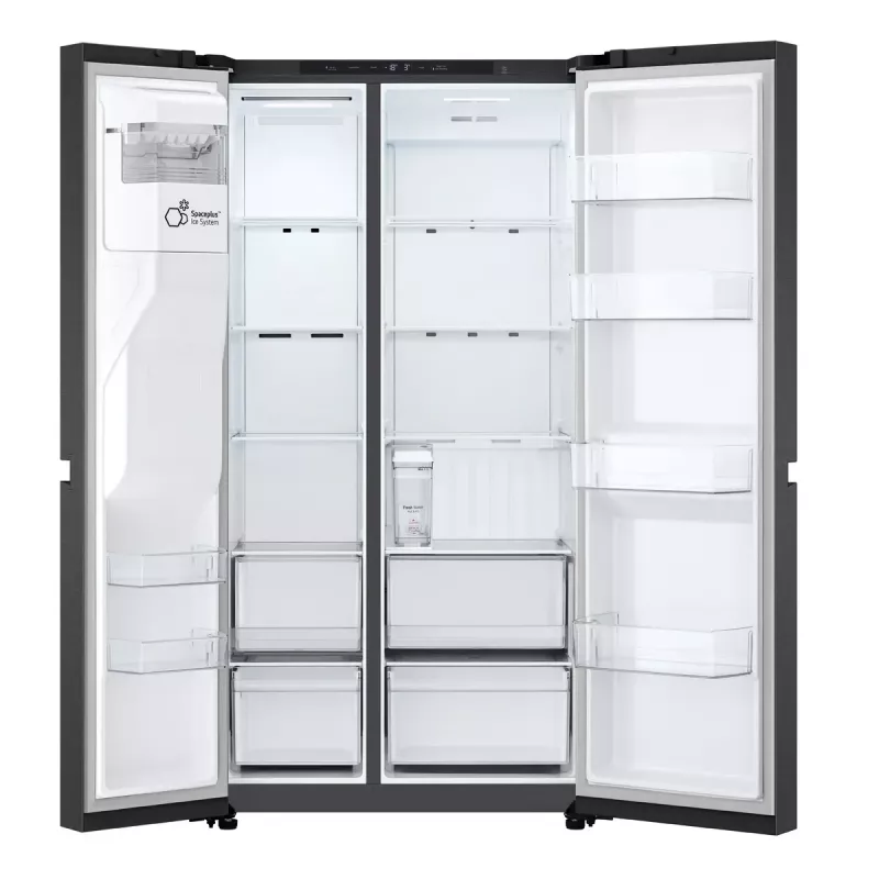 LG GSLC41EPPE side-by-side-jääkaappi vapaasti seisova 641 L musta