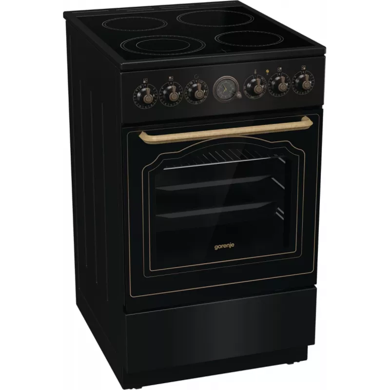 Gorenje GECS5B70CLB vapaasti seisova liesi sähkökeramiikkakeittotasolla musta