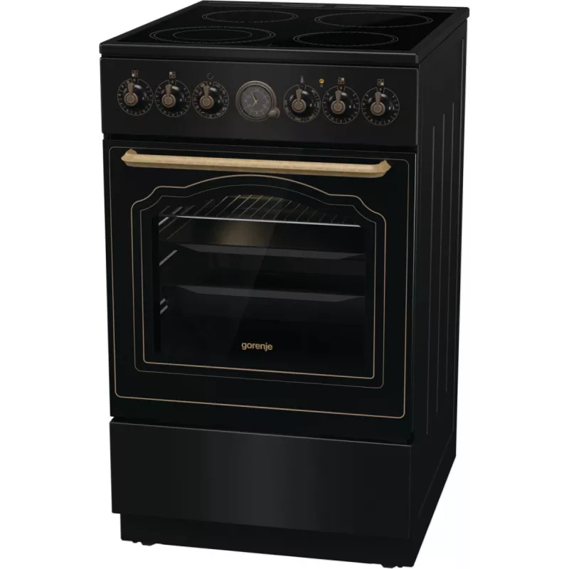Gorenje GECS5B70CLB vapaasti seisova liesi sähkökeramiikkakeittotasolla musta