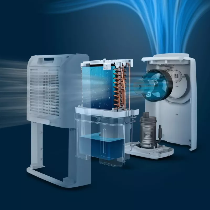 Philips 3000 series DE3306/11 ilmankuivain 4 L 51 dB valkoinen, vaaleanharmaa