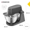 Kenwood KHC30.070GY monitoimikone — 1000 W, 4,3 L ruostumaton teräskulho, kiertosäädin, harmaa