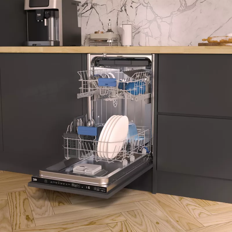 Beko BDIS38040Q integroitu Slimline-astianpesukone AquaIntense®-toiminnolla