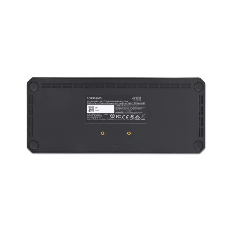 Kensington SD4843P EQ USB-C 10Gbps Triple Video Driverless -telakka