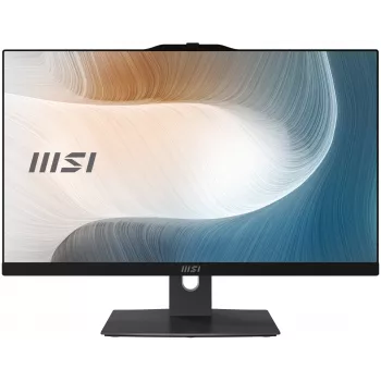 MSI Modern AM242P 1M-1223EU All-in-One PC/työasema Intel Core 5 120U 60,5 cm (23,8 tuumaa) 1920 x 1080 pikseliä 8 GB DDR5-SDRAM 512 GB SSD Windows 11 Pro Wi-Fi 6E (802.11ax) musta
