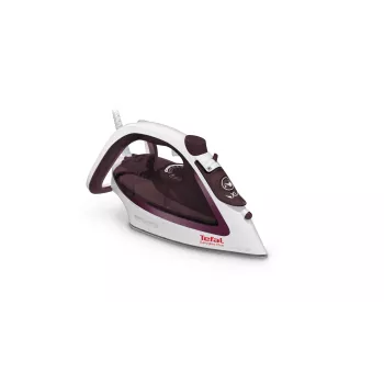 Tefal EasyGliss Plus FV5714 silitysrauta kuiva- ja höyrysilitysrauta Durilium-silityspohja 2400 W bordeaux, valkoinen
