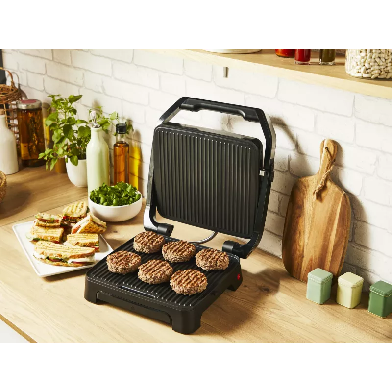 Kontaktigrilli Tefal Inicio Adjust GC272D10 tarttumattomilla levyillä ja säädettävällä lämpötilalla