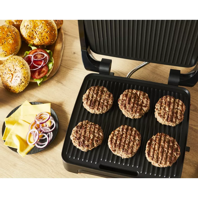 Kontaktigrilli Tefal Inicio Adjust GC272D10 tarttumattomilla levyillä ja säädettävällä lämpötilalla