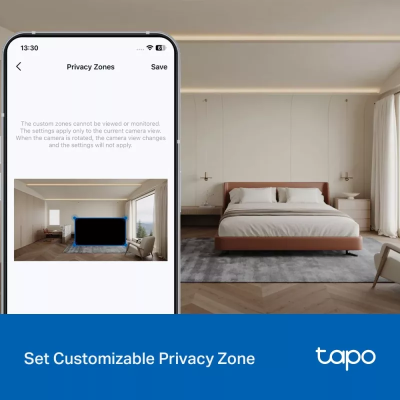 TP-Link Tapo C216 Box IP-valvontakamera sisätiloihin 2304 x 1296 pikseliä katto/seini/pöytä