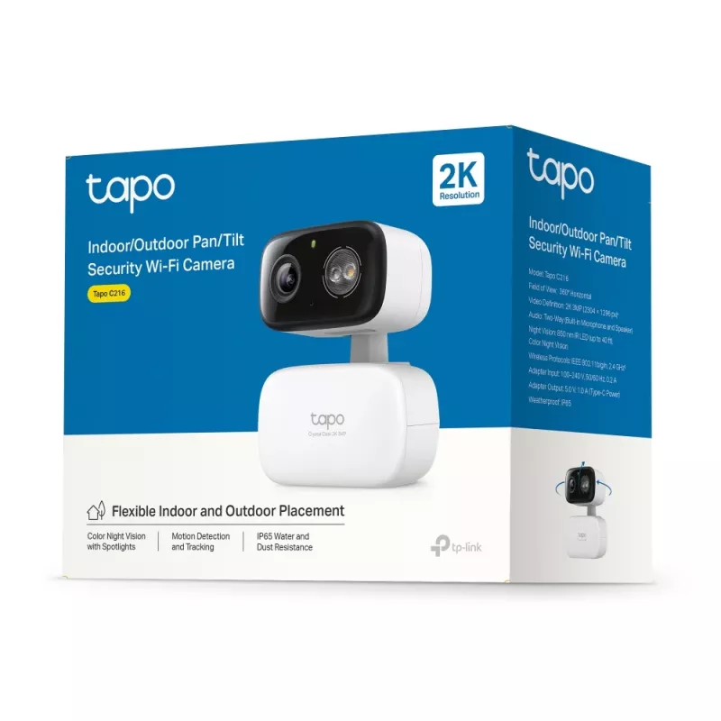 TP-Link Tapo C216 Box IP-valvontakamera sisätiloihin 2304 x 1296 pikseliä katto/seini/pöytä