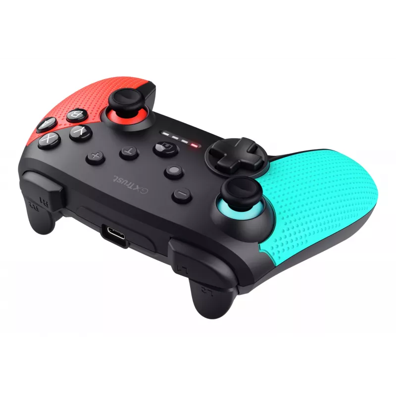 Trust GXT 1246B Muta musta, sininen, punainen Bluetooth-peliohjain Nintendo Switch, Nintendo Switch Lite