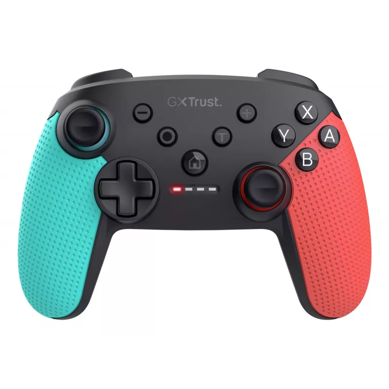 Trust GXT 1246B Muta musta, sininen, punainen Bluetooth-peliohjain Nintendo Switch, Nintendo Switch Lite