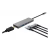 USB Type-C-keskitin TRUST 26062 — HDMI + USB 3.2 Gen 1 Type-A & Type-C, harmaa, 5 liitäntää