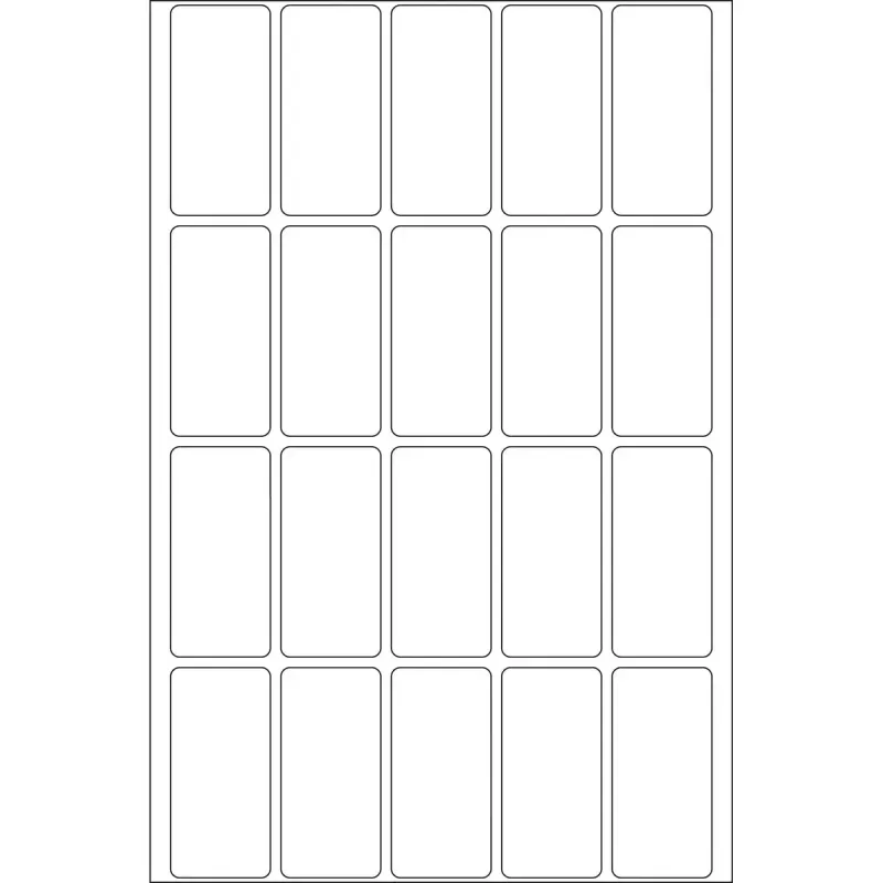 Yleisötarrat HERMA 10609 19x40 mm valkoinen Movables irrotettava paperi 640 kpl