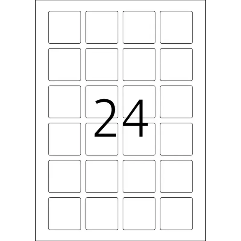 QR-kooditarrat HERMA 9642 A4 40x40 mm neliö valkoinen paperi