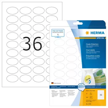 Itseliimautuvat tarrat HERMA irrotettava A4 40,6 x 25,4 mm
