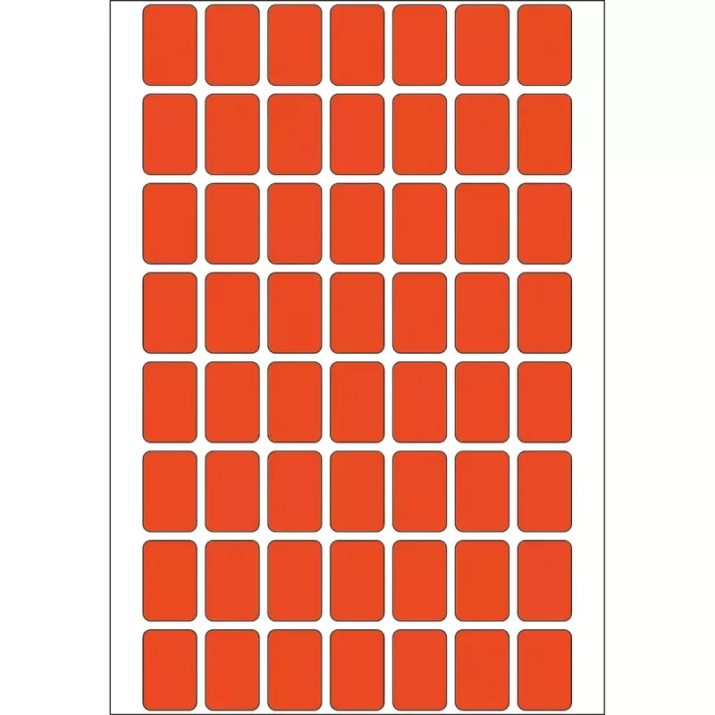 Yleiskäyttötarrat HERMA 12x18 mm punainen paperi mattapintainen käsinkirjoitus