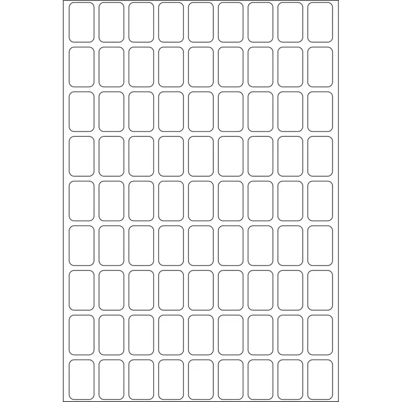 Yleisstarrat HERMA 10x16 mm valkoinen paperi matta käsinmerkintä