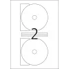 Itseliimautuvat tulostustarrat HERMA CD-tarrat Maxi A4 Ø 116 mm